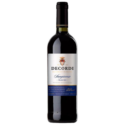 Вино Красное Сухое Decordi Sangiovese Marche 0,75 л фото