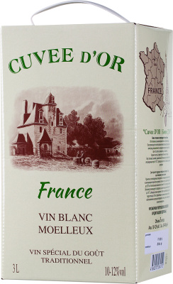 Вино Белое Полусладкое Olymp Cuvee d’Or Blanc Moelleux 3 л фото