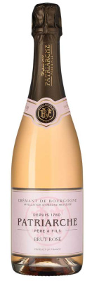 Вино игристое Розовое Брют Patriarche Cremant de Bourgogne Brut Rose 2022 0,75 л фото