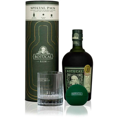 Ром Botucal Reserva Exclusiva 12 years old with glass and form for ice in tube 0,7 л фото