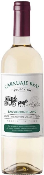 Вино Белое Сухое Carruaje Real Sauvignon Blanc Valle Central 2025 0,75 л фото