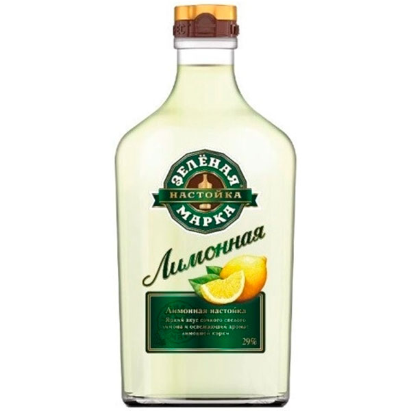 Настойка Zelenaya Marka Limonnaya 0,1 л фото