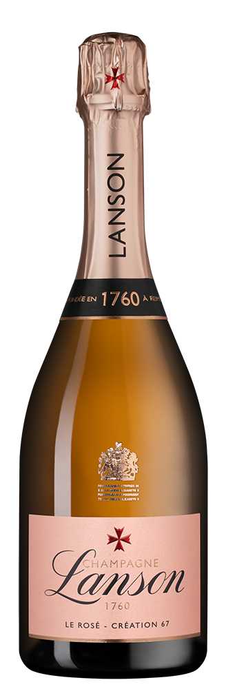 Вино игристое Розовое Брют Lanson Le Rose Creation Brut Champagne 2019 0,75 л фото