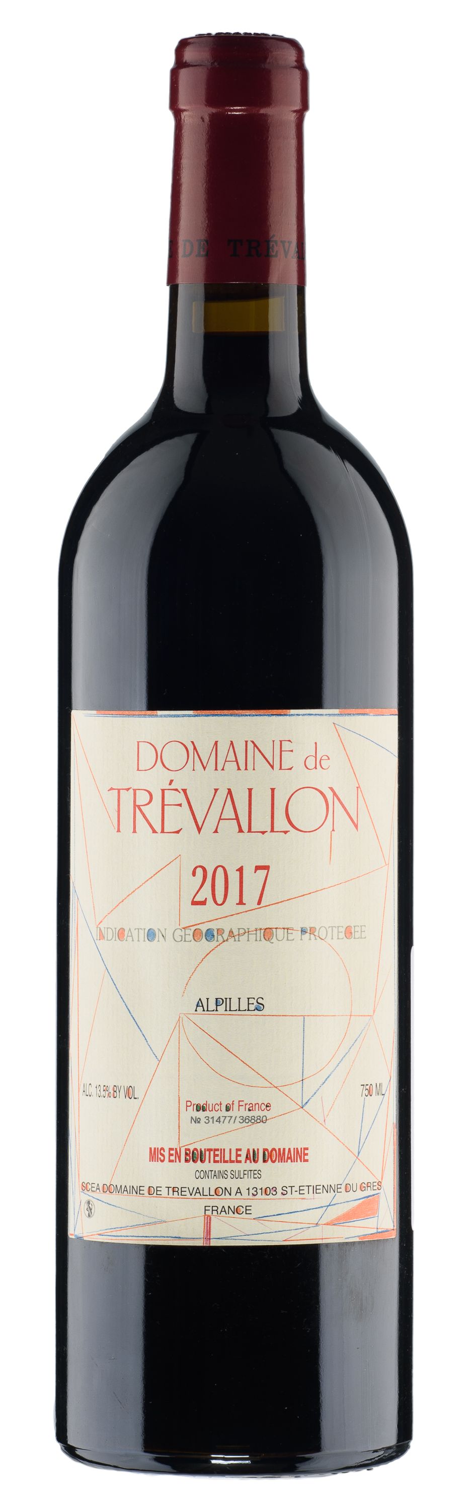Вино Красное Сухое Domaine De Trevallon Alpilles Rouge 2017 0,75 л фото