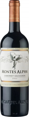 Вино Красное Сухое Montes Alpha Cabernet Sauvignon Colchagua Valley 2022 0,75 л фото