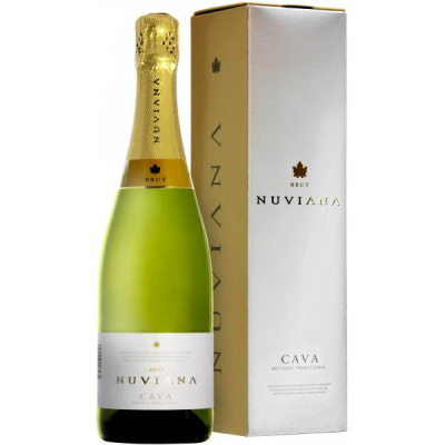 Вино игристое Белое Брют Codorniu Nuviana Brut Cava in gift box 0,75 л фото