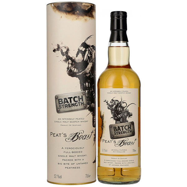 Виски Peat's Beast Batch Strength Single Malt in tube 0,7 л фото