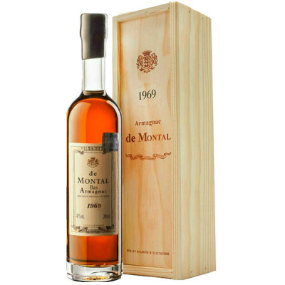 Арманьяк De Montal Bas-Armagnac in wooden box 1969 0,20 л фото