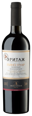 Вино Инкерман Эритаж Пино Нуар Классический 2020 красное сухое 13% 0,75 л фото