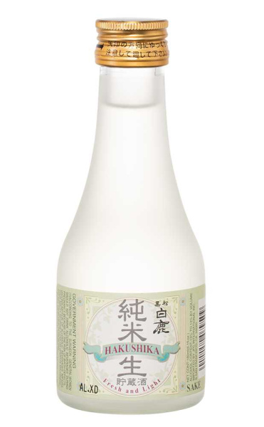 Саке Hakushika Fresh & Light Junmai Namachozo 0,18 л фото