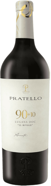 Вино Белое Сухое Pratello Il Rivale 90+10 Lugana 2022 0,75 л фото