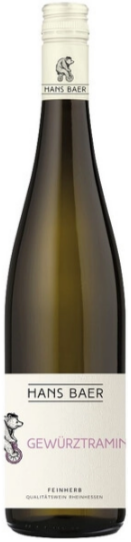 Вино Белое Полусладкое Hans Baer Gewurztraminer Feinherb Rheinhessen 2024 0,75 л фото