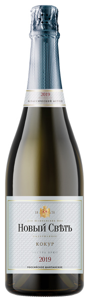 Вино игристое Белое Novy Svet Kokur Extra Brut 2021 0,75 л фото