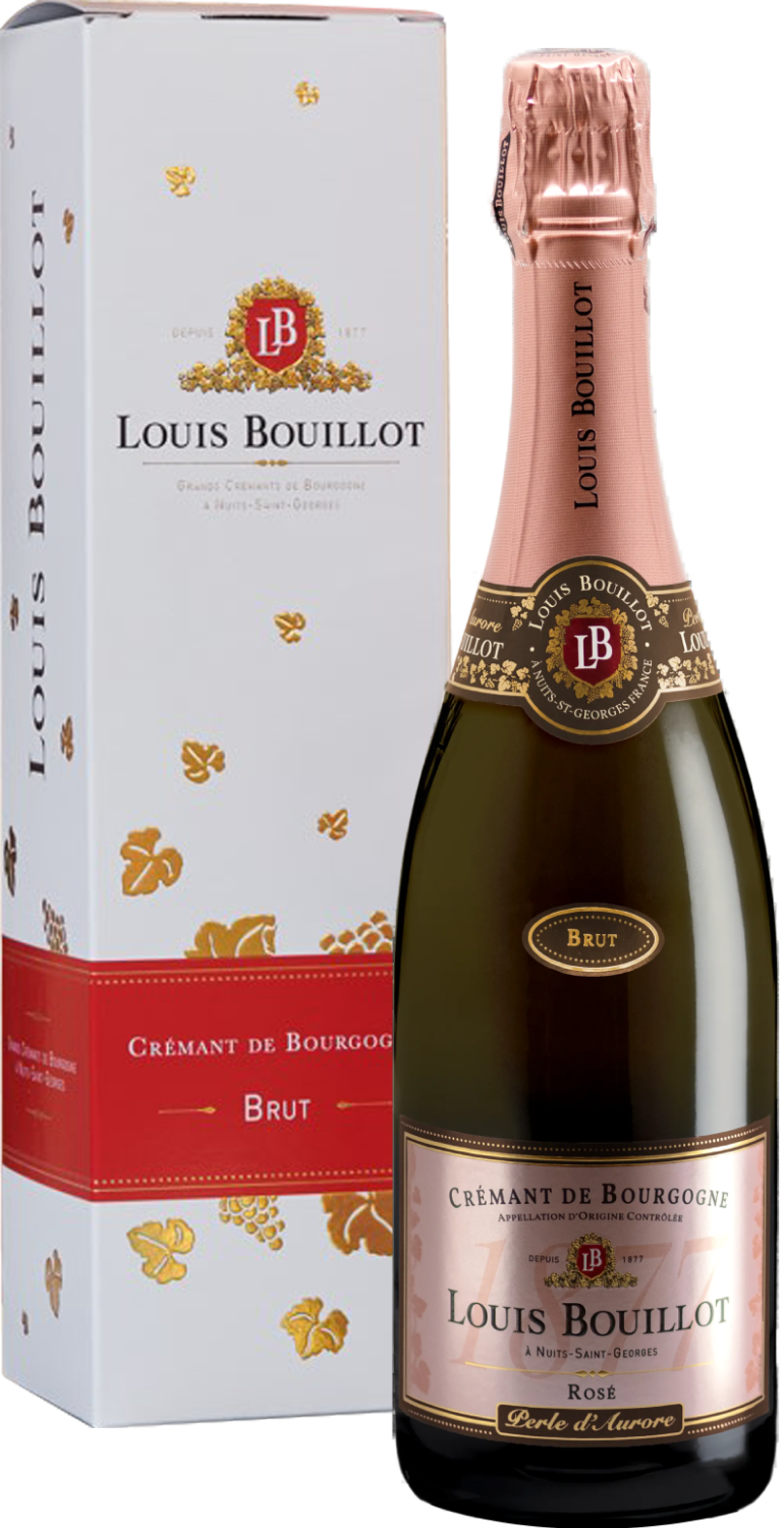 Вино игристое Louis Bouillot Rose Cremant de Bourgogne in gift box 0,75 л фото