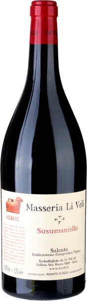 Вино Красное Сухое Masseria Li Veli Askos Susumaniello Salento 2022 1,5 л фото