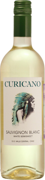 Вино Белое Полусладкое Curicano Sauvignon Blanc 2023 0,75 л фото