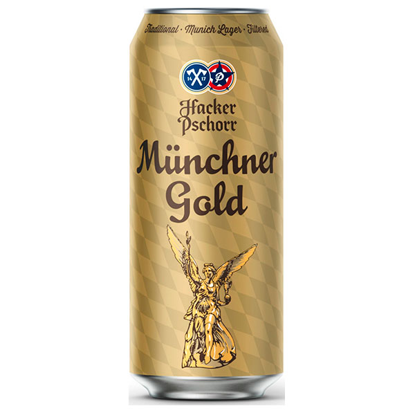 Пиво Светлое Hacker-Pschorr Munchener Gold in can 0,5 л фото