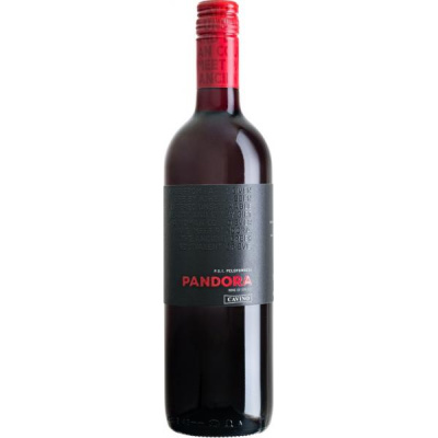 Вино Красное Полусухое Cavino Pandora Red Peloponnese 2020 0,75 л фото