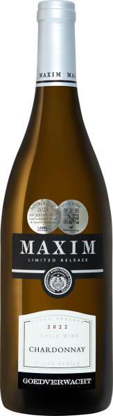 Вино Белое Сухое Goedverwacht Maxim Chardonnay Robertson 2024 0,75 л фото
