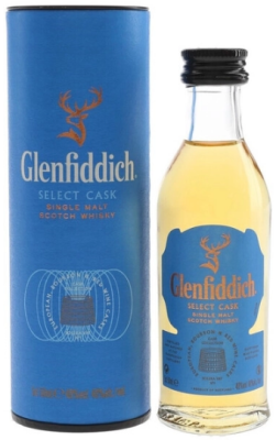 Виски Glenfiddich Select Cask Single Malt Speyside in tube 0,05 л фото