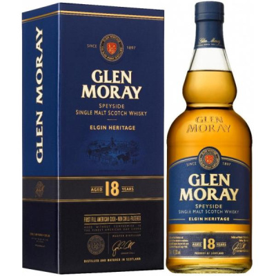 Виски Glen Moray Elgin Heritage 18 years old Single Malt Speyside in gift box 0,70 л фото