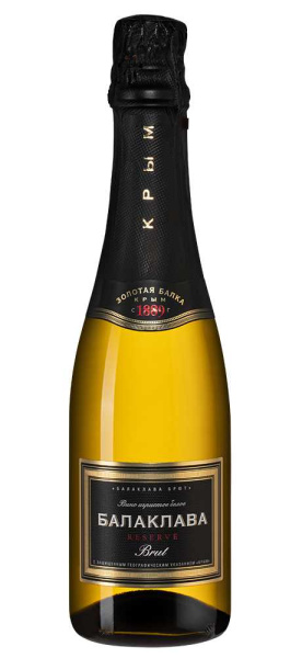 Вино игристое Белое Брют Zolotaya Balka Balaklava Reserve Brut 2024 0,375 л фото