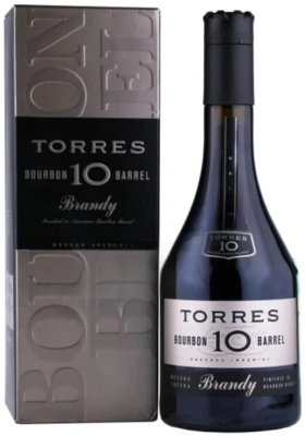 Бренди Torres 10 Bourbon Barrel in gift box 0,7 л фото
