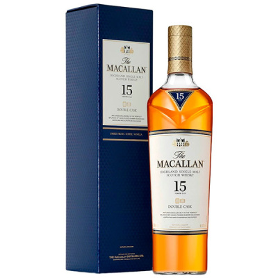 Виски Macallan Double Cask 15 Years Old Single Malt Speyside in gift box 0,70 л Виски Macallan Double Cask 15 Years Old Single Malt Speyside in gift box 0,70 л фото