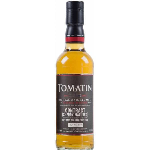Виски Tomatin Contrast Sherry Single Malt Highland in gift box 0,35 л фото
