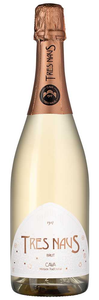 Вино игристое Розовое Экстра Брют Tres Naus Brut Rosado Cava 2022 0,75 л фото