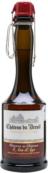 Кальвадос Chateau du Breuil Reserve du Chateau 8 Ans 0,35 л фото