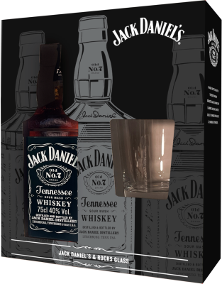 Виски Jack Daniel's with a glass in gift box 0,7 л фото
