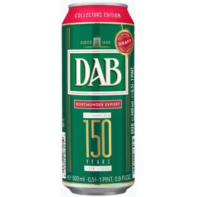 Пиво Светлое DAB Dortmunder Export in can 0,5 л фото