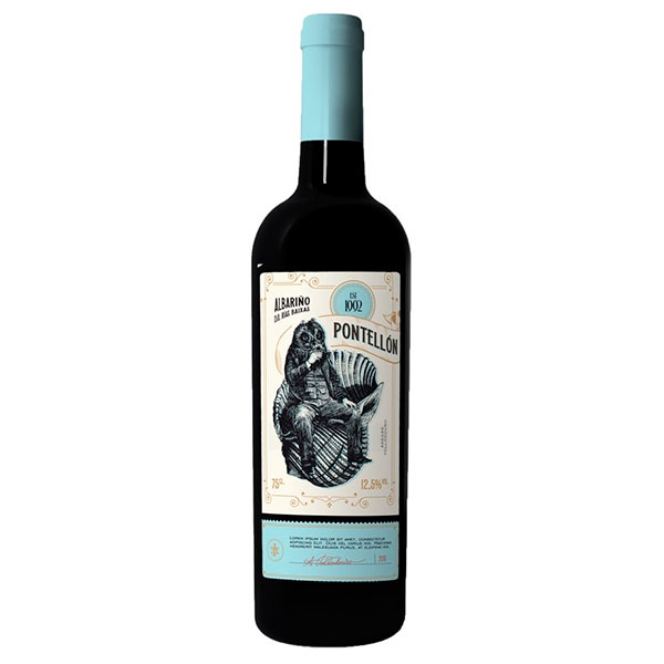 Вино Белое Сухое Pontellon Albarino Rias Baixas 2024 0,75 л фото