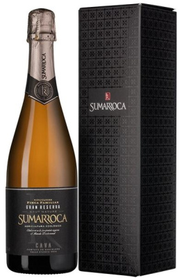 Вино игристое Белое Экстра Брют Sumarroca Gran Reserva Brut Nature Cava in gift box 2022 0,75 л фото