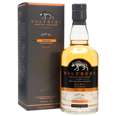 Виски Wolfburn Aurora Sherry Oak Single Malt Highland in gift box 0,70 л фото