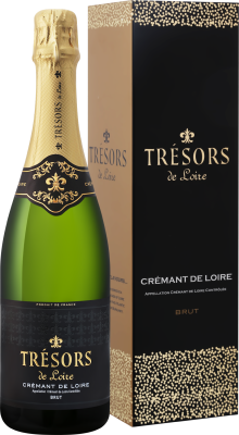 Вино игристое Белое Брют Joseph Verdier Tresors de Loire Cremant de Loire Brut in gift box 0,75 л фото