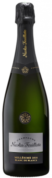 Вино игристое Белое Брют Nicolas Feuillatte Millesime Blanc de Blancs Champagne 2018 0,75 л фото