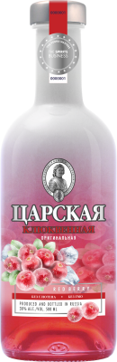 Водка Царская Оригинальная Клюквенная Красная со стаканом 38% 0,5 л фото