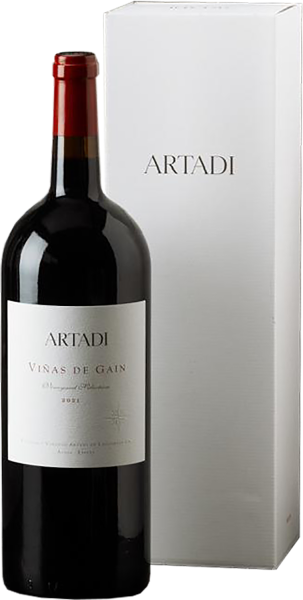 Вино Красное Сухое Artadi Vinas de Gain in gift box 2021 1,5 л фото