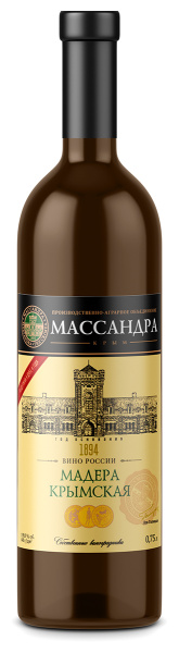 Вино креплёное Белое Massandra Madera Crimean 2018 0,75 л фото