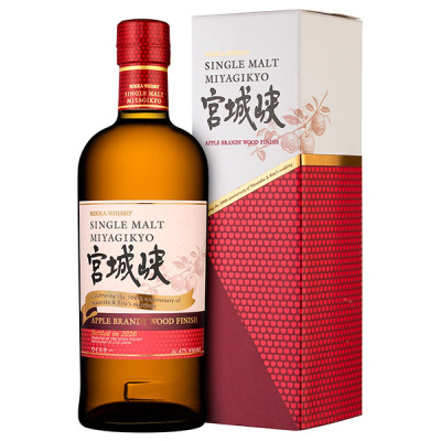 Виски Nikka Miyagikyo Single Malt Apple Brandy Wood Finish in gift box 0,70 л фото