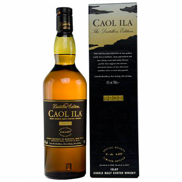 Виски Caol Ila Distiller's Edition Double Matured in Moscatel Cask Wood Single Malt Islay 2009 in gift box 0,7 л фото
