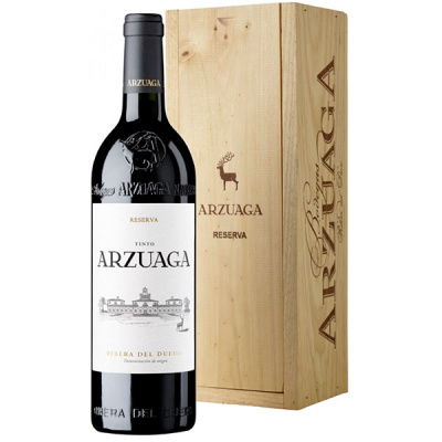 Вино Красное Сухое Arzuaga Reserva Ribera del Duero in wooden box 2019 1,5 л фото