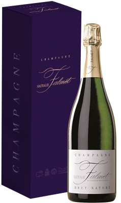 Вино игристое Nathalie Falmet Brut Nature Champagne in gift box 2020 0,75 л фото