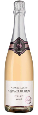 Вино игристое Розовое Брют Marcel Martin Cremant de Loire Rose Brut 2023 0,75 л фото