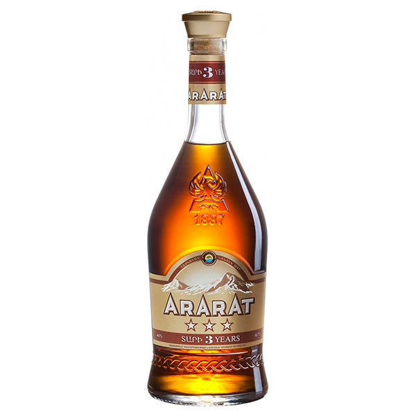 Коньяк Ararat 3 stars 0,7 л фото