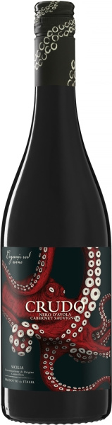 Вино Красное Полусухое Crudo Nero d'Avola Cabernet Sauvignon Terre Siciliane 2022 0,75 л фото