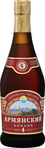 Бренди Веди-Алко Армянский 4 Года 40% 0,5 л фото