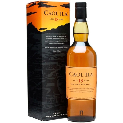 Виски Caol Ila 18 Years Old Single Malt Islay in gift box 0,7 л фото